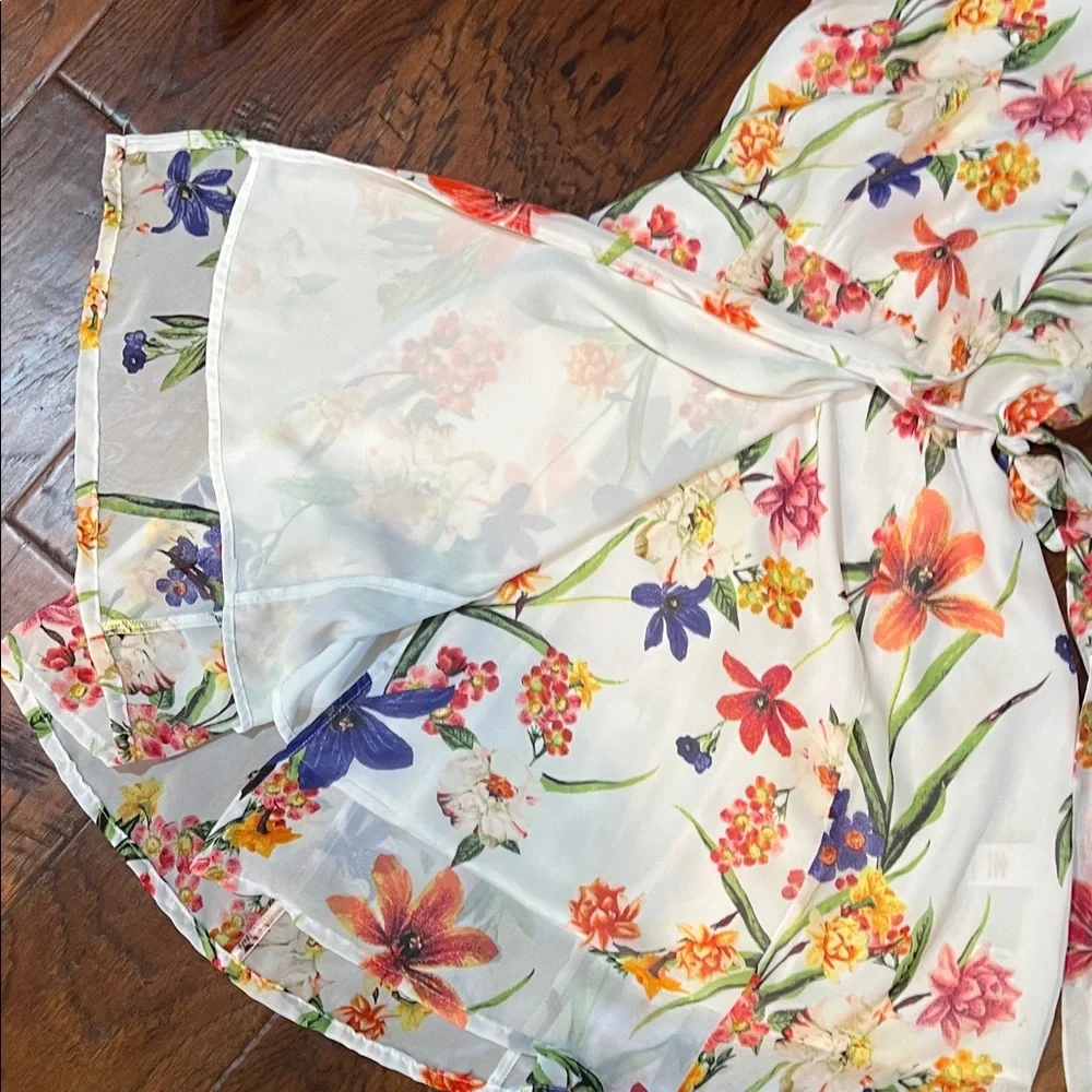 Eva Mendes Floral Wrap Dress | Small - Picture 4 of 6